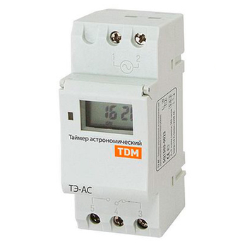 Таймер электронный астрономический ТЭ-АС 16А-DIN TDM SQ1503-0023 - Электрика, НВА - Реле, автоматизация и управление - Таймеры - . Магазин оборудования для автономного и резервного электропитания Ekosolar.ru в Наро-фоминске