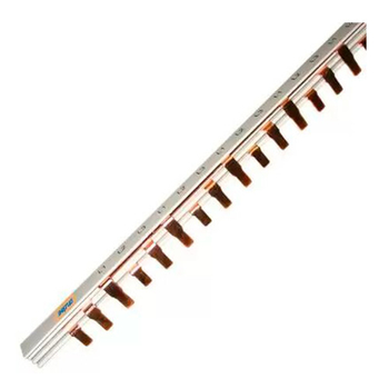 Шина соединительная PIN 3-фазная 63А (1м) Энергия - Электрика, НВА - Щитки и аксессуары для монтажа - Шины нулевые - . Магазин оборудования для автономного и резервного электропитания Ekosolar.ru в Наро-фоминске
