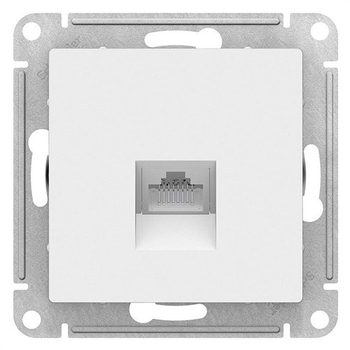 Розетка компьютерная SE AtlasDesign RJ45, белая механизм - Электрика, НВА - Выключатели и розетки - Розетки - . Магазин оборудования для автономного и резервного электропитания Ekosolar.ru в Наро-фоминске
