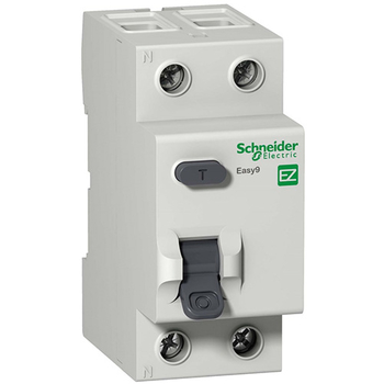 Дифференциальный выключатель Schneider Electric (УЗО) EASY 9 2P 25А 10мА AC 4,5 кА - Электрика, НВА - Модульное оборудование - Дифференциальные автоматы - . Магазин оборудования для автономного и резервного электропитания Ekosolar.ru в Наро-фоминске
