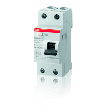 ABB FH202AC УЗО 2P 25A 30mA (AC) - Электрика, НВА - Модульное оборудование - Узо - . Магазин оборудования для автономного и резервного электропитания Ekosolar.ru в Наро-фоминске
