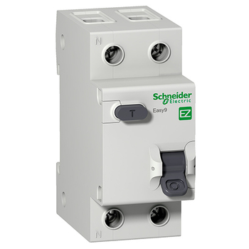 Дифференциальный автоматический выключатель Schneider Electric EASY 9 1P+N 32А 30мА C AC 4,5 кА - Электрика, НВА - Модульное оборудование - Дифференциальные автоматы - . Магазин оборудования для автономного и резервного электропитания Ekosolar.ru в Наро-фоминске