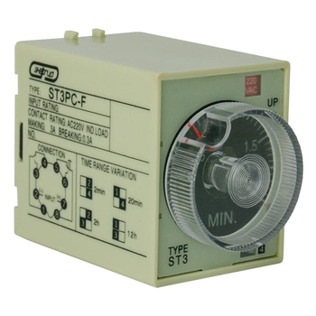 Реле времени 220V ST3PC-F (0.25-2m/20m/2h/12h) Энергия - Электрика, НВА - Реле, автоматизация и управление - Реле времени - . Магазин оборудования для автономного и резервного электропитания Ekosolar.ru в Наро-фоминске