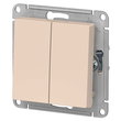 Переключатель Schneider Electric AtlasDesign 2-клавишный сх.6, 10АХ, бежевый механизм - Электрика, НВА - Выключатели и розетки - Выключатели - . Магазин оборудования для автономного и резервного электропитания Ekosolar.ru в Наро-фоминске