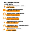 ИБП для котла Энергия Про 1500 + Аккумулятор 100 Ач 12 В (1100Вт - 50мин) - ИБП и АКБ - ИБП для котлов - . Магазин оборудования для автономного и резервного электропитания Ekosolar.ru в Наро-фоминске