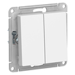 Выключатель Schneider Electric AtlasDesign 2-клавишный сх.5, 10АХ, белый, механизм - Электрика, НВА - Выключатели и розетки - Выключатели - . Магазин оборудования для автономного и резервного электропитания Ekosolar.ru в Наро-фоминске