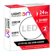 Светильник LightPhenomenON Downlightt LT-TP-DL-06-24W-6500K встраиваемый круглый Ф174 LED с выносным драйвером - Светильники - Светильники DOWNLIGHT - . Магазин оборудования для автономного и резервного электропитания Ekosolar.ru в Наро-фоминске