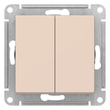 Выключатель Schneider Electric AtlasDesign 2-клавишный сх.5, 10АХ, бежевый, механизм - Электрика, НВА - Выключатели и розетки - Выключатели - . Магазин оборудования для автономного и резервного электропитания Ekosolar.ru в Наро-фоминске