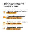 ИБП для котла Энергия Про 500 + Аккумулятор Grid 75 Ah 12 v (300Вт - 137мин) - ИБП и АКБ - ИБП для котлов - . Магазин оборудования для автономного и резервного электропитания Ekosolar.ru в Наро-фоминске